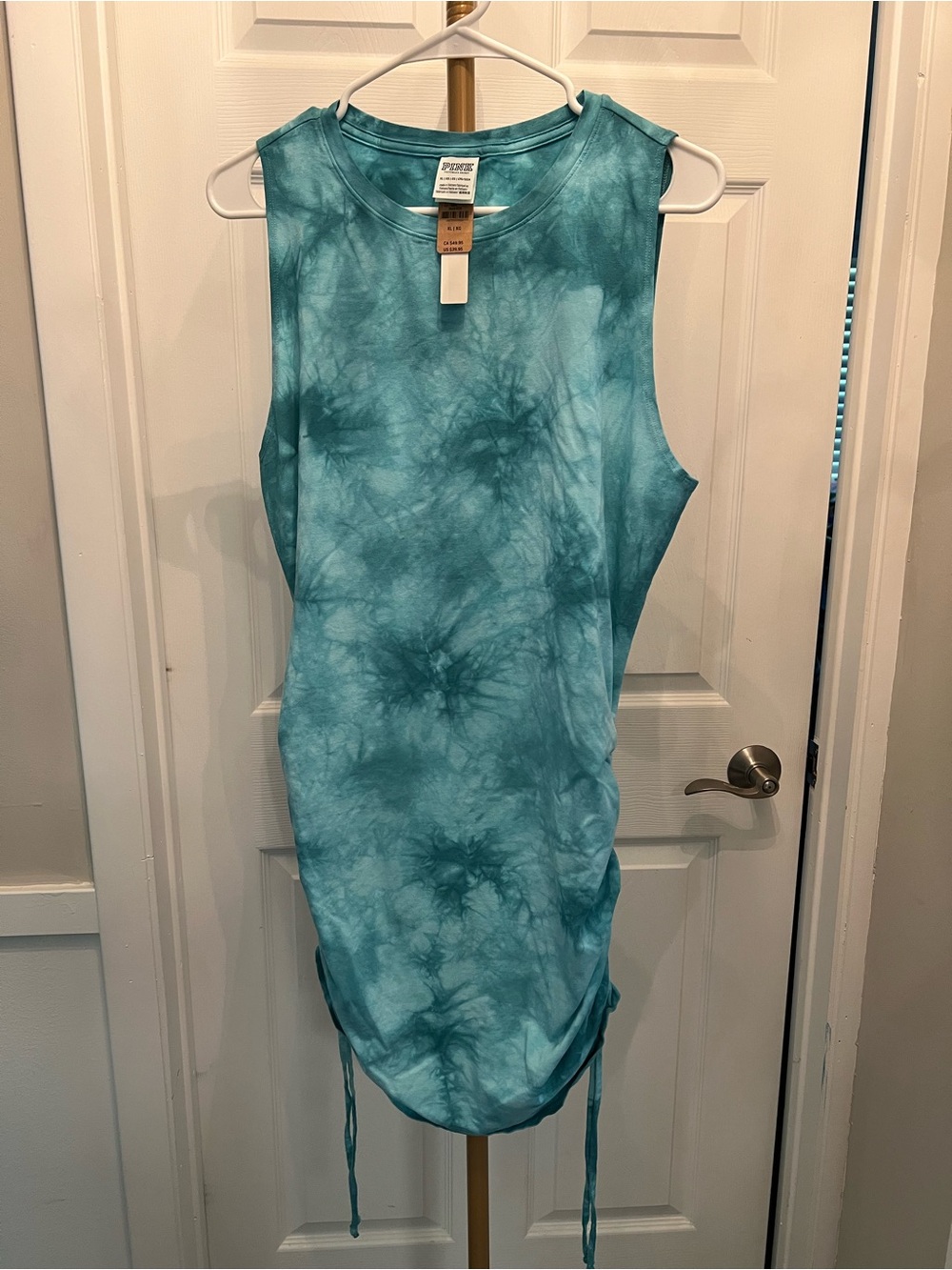 PINK Victoria's Secret Teal Tie-Dye Sleeveless Tank